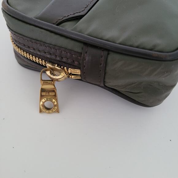 Hunting World Vintage Green Mini Belt Wallet Card Holder Pouch Case Small Zip - Picture 3 of 9